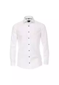 Деловая рубашка простого современного покроя Venti, белый