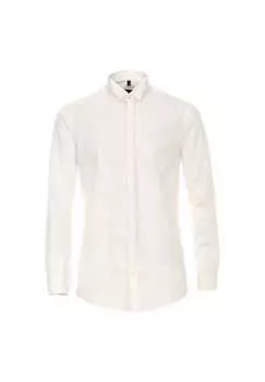 Деловая рубашка простого современного покроя Venti, бежевый