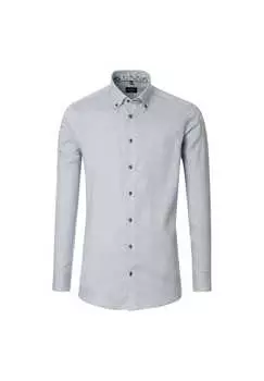 Деловая рубашка простого современного покроя Venti, голубой