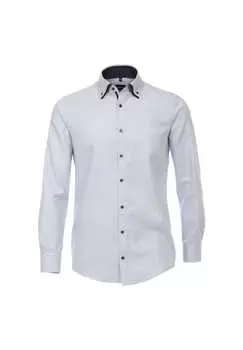 Деловая рубашка простого современного покроя Venti, голубой