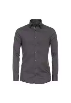 Деловая рубашка простого современного покроя Venti, коричневый