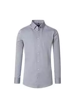 Деловая рубашка простого современного покроя Venti, серый