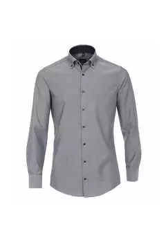 Деловая рубашка простого современного покроя Venti, синий