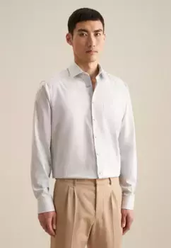 Деловая рубашка seidensticker "Regular", стандартный клетчатый воротник Kent с длинными рукавами, коричневый