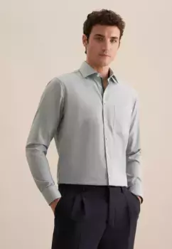 Деловая рубашка seidensticker "Regular", стандартный воротник с длинными рукавами и воротником Kent, зеленый