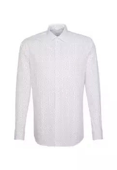 Деловая рубашка seidensticker "Shaped", фасонный воротник с длинными рукавами и принтом Kent, красный