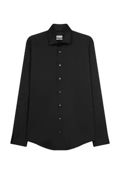Деловая рубашка SEIDENSTICKER Slim fit Business Shirt, черный