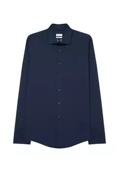 Деловая рубашка SEIDENSTICKER Slim fit Business Shirt, морской синий