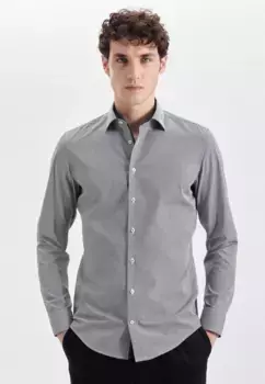 Деловая рубашка seidensticker "X-Slim", X-Slim с длинными рукавами и клетчатым воротником Kent, синий