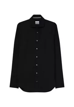 Деловая рубашка слим Seidensticker, черный