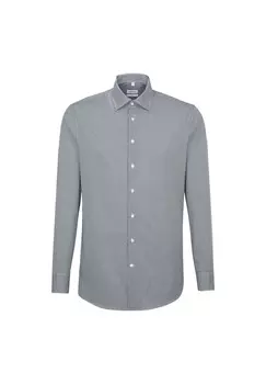 Деловая рубашка слим Seidensticker, цвет Dunkelblau (0019)