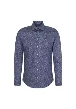 Деловая рубашка слим Seidensticker, цвет Mittelblau (0013)