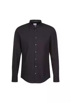 Деловая рубашка слим Seidensticker, цвет Schwarz (0039)