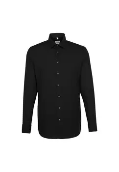 Деловая рубашка слим Seidensticker, цвет Schwarz (0039)