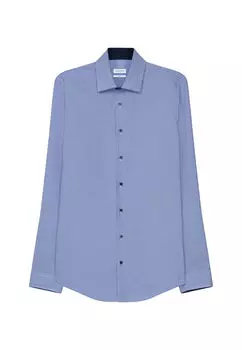 Деловая рубашка слим Seidensticker, синий