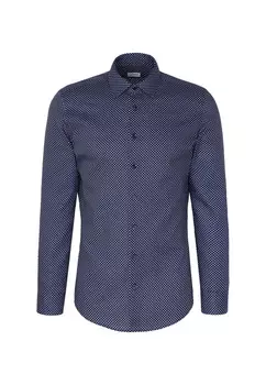 Деловая рубашка слим Seidensticker, синий