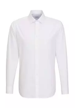 Деловая рубашка Smart Essentials, индивидуальный крой, длинный рукав, воротник «Кент», мужская Seidensticker, белый