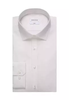 Деловая рубашка Smart Essentials, приталенная, мужская Seidensticker, белый
