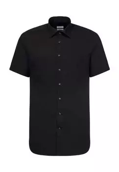 Деловая рубашка Smart Essentials, современный крой, нагрудный карман, для мужчин Seidensticker, цвет 84 Schwarz