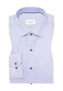 Деловая рубашка, современный крой, длинные рукава, воротник Кент, мужская ETERNA, цвет Mittelblau