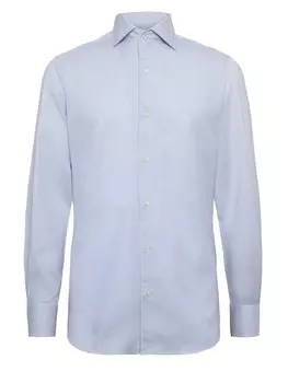 Деловая рубашка стандартного кроя Boggi Milano, светло-синий