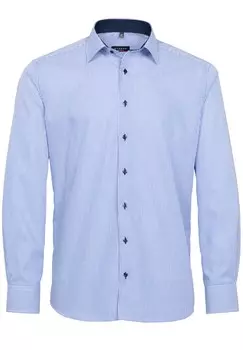 Деловая рубашка стандартного кроя Eterna, синий