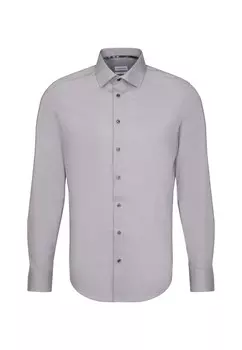 Деловая рубашка стандартного кроя Seidensticker, серый
