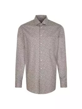 Деловая рубашка стандартного размера с длинным рукавом Seidensticker, коричневый