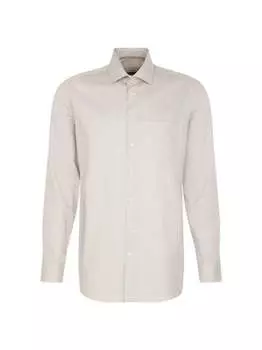 Деловая рубашка стандартного размера с длинным рукавом Seidensticker, коричневый