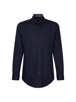 Деловая рубашка стандартного размера с длинным рукавом Seidensticker, синий