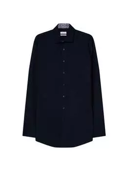 Деловая рубашка стандартного размера с удлиненными рукавами Seidensticker, синий