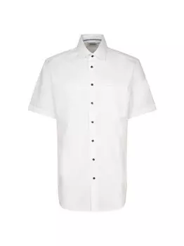 Деловая рубашка стандартный короткий рукав Seidensticker, белый