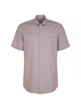 Деловая рубашка стандартный короткий рукав Seidensticker, красный