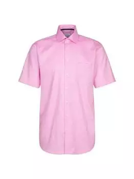 Деловая рубашка стандартный короткий рукав Seidensticker, розовый