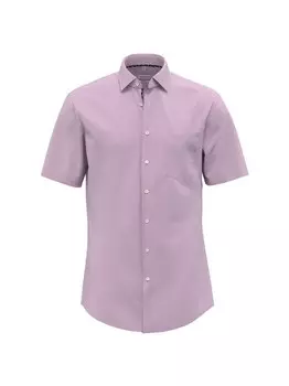 Деловая рубашка стандартный короткий рукав Seidensticker, розовый