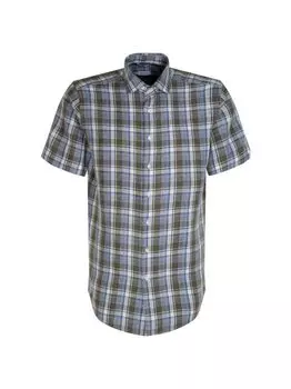 Деловая рубашка стандартный короткий рукав Seidensticker, зеленый