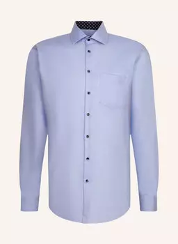 Деловая рубашка, стандартный крой Seidensticker, голубой
