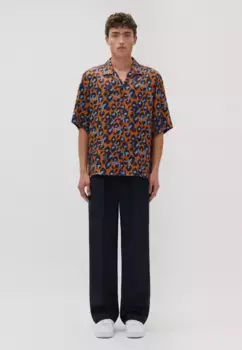 Деловая рубашка studio seidensticker "Studio", принт с короткими рукавами и воротником с лацканами, цвет Orange