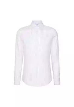 Деловая рубашка узкая Seidensticker, голубой