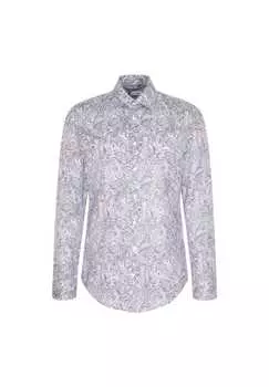 Деловая рубашка узкая Seidensticker, голубой