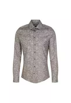 Деловая рубашка узкая Seidensticker, серый