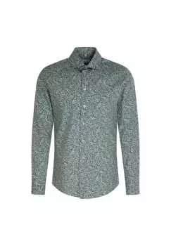 Деловая рубашка узкая Seidensticker, зеленый