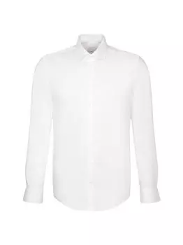 Деловая рубашка узкого кроя с длинным рукавом Seidensticker, белый