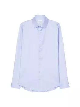 Деловая рубашка узкого кроя с длинным рукавом Seidensticker, синий