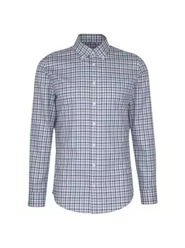 Деловая рубашка узкого кроя с длинным рукавом Seidensticker, синий