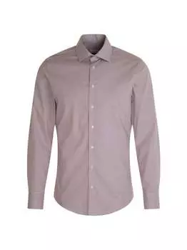 Деловая рубашка узкого кроя с длинным рукавом Seidensticker, красный