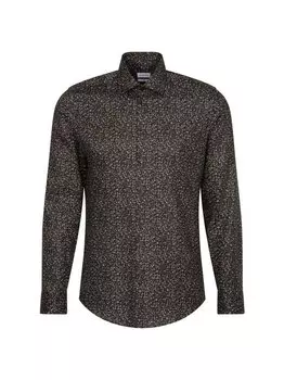 Деловая рубашка узкого кроя с длинным рукавом Seidensticker, зеленый