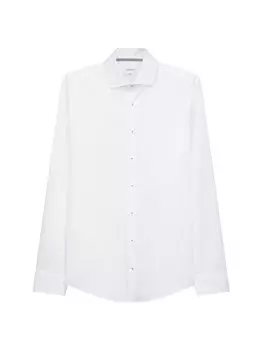 Деловая рубашка узкого кроя с длинным рукавом Seidensticker, белый