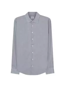 Деловая рубашка узкого кроя с длинным рукавом Seidensticker, синий