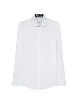 Деловая рубашка узкого кроя с длинным рукавом Seidensticker, белый